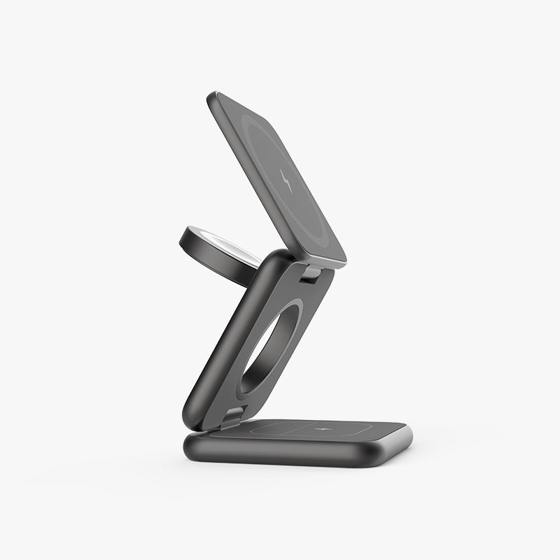 Mini Foldable Wireless Charging Station 3 in 1