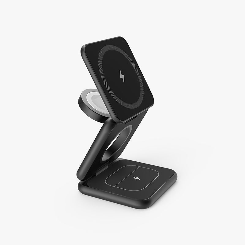 Mini Foldable Wireless Charging Station 3 in 1