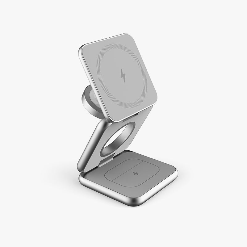 Mini Foldable Wireless Charging Station 3 in 1