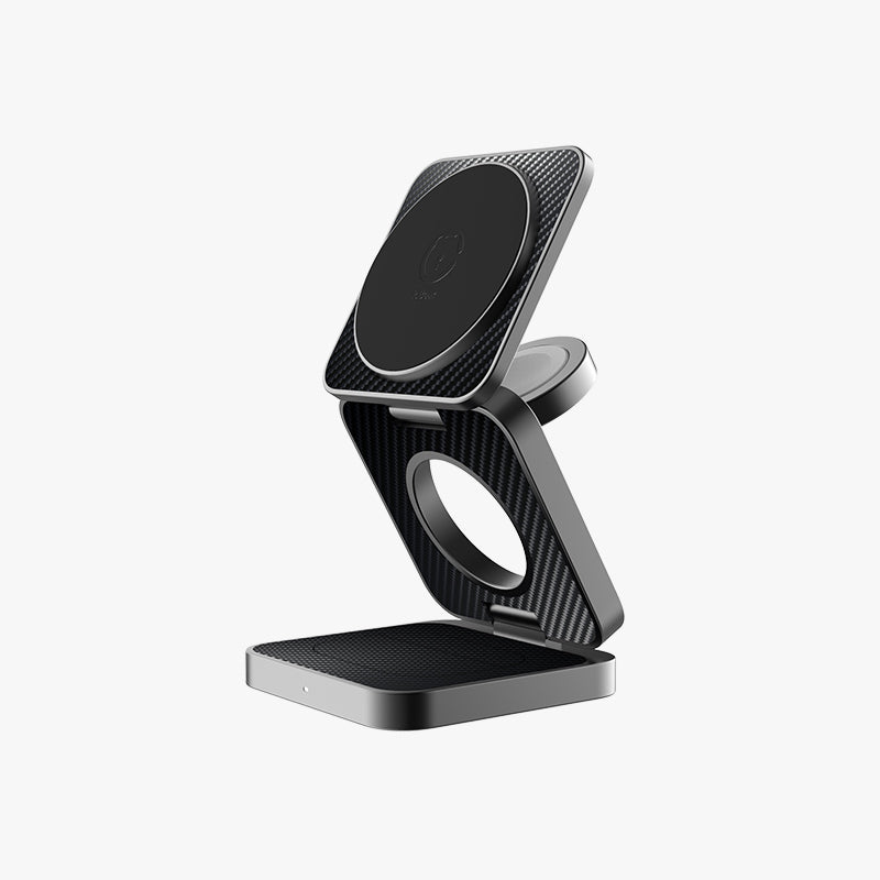 Kevlar Mini Foldable Wireless Charging Station 3 in1