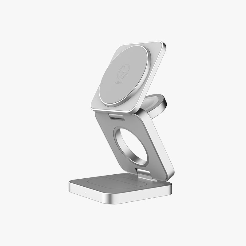 Mini Foldable Wireless Charging Station 3 in 1